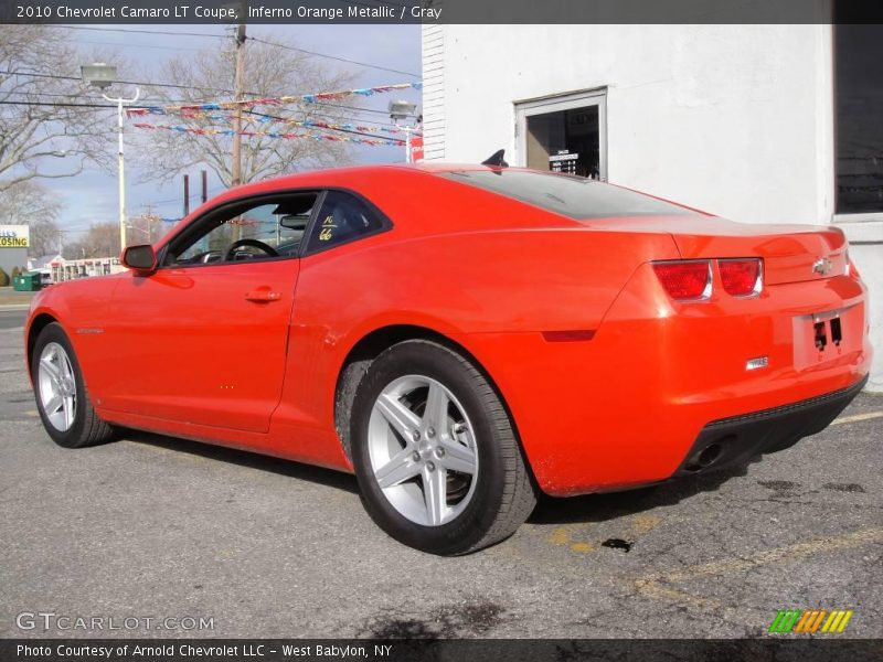 Inferno Orange Metallic / Gray 2010 Chevrolet Camaro LT Coupe