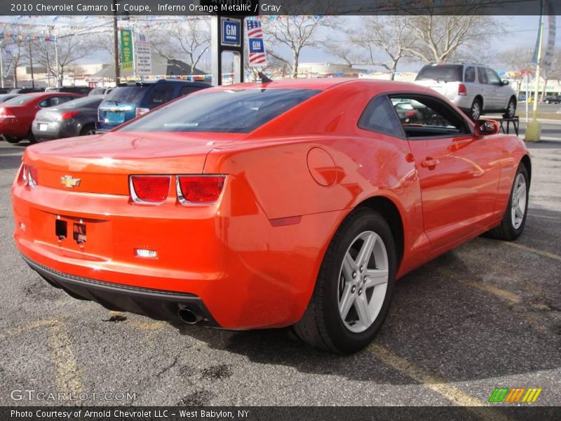 Inferno Orange Metallic / Gray 2010 Chevrolet Camaro LT Coupe