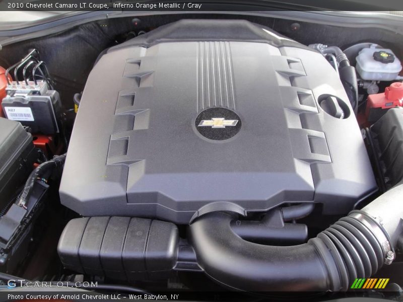 Inferno Orange Metallic / Gray 2010 Chevrolet Camaro LT Coupe
