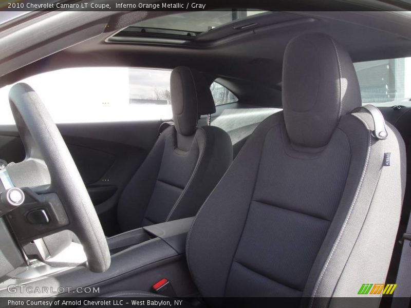 Inferno Orange Metallic / Gray 2010 Chevrolet Camaro LT Coupe