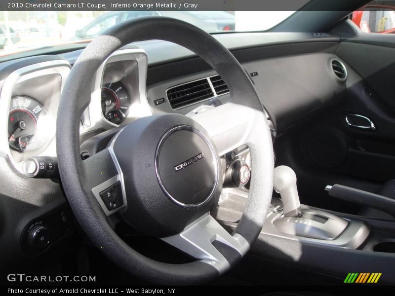 Inferno Orange Metallic / Gray 2010 Chevrolet Camaro LT Coupe