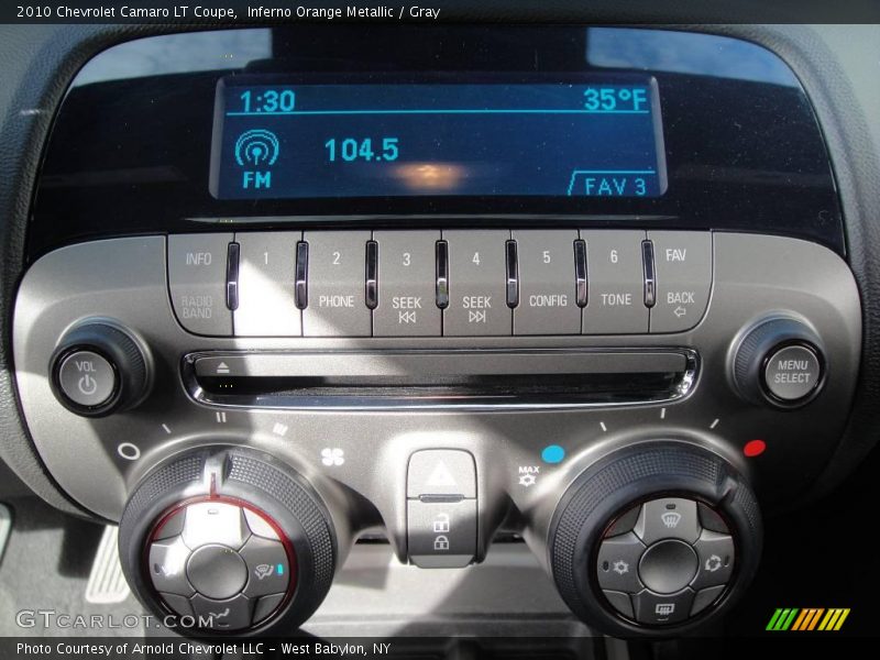 Inferno Orange Metallic / Gray 2010 Chevrolet Camaro LT Coupe