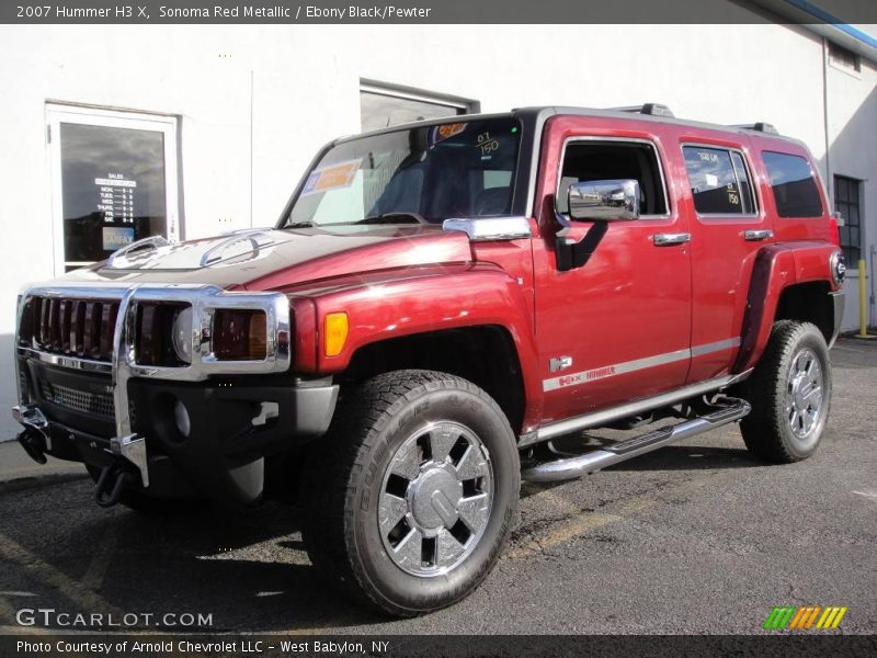 Sonoma Red Metallic / Ebony Black/Pewter 2007 Hummer H3 X