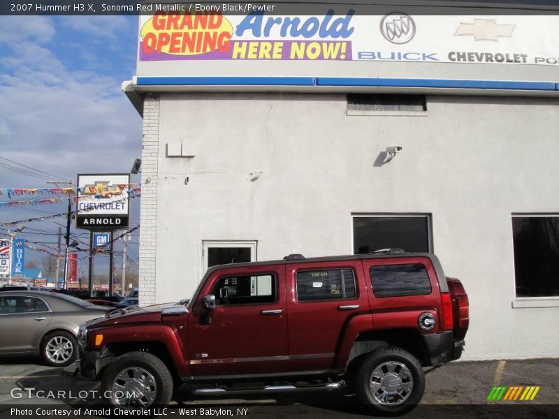 Sonoma Red Metallic / Ebony Black/Pewter 2007 Hummer H3 X