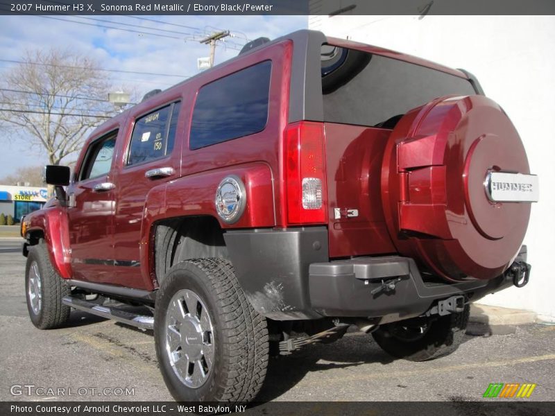 Sonoma Red Metallic / Ebony Black/Pewter 2007 Hummer H3 X
