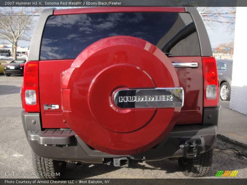 Sonoma Red Metallic / Ebony Black/Pewter 2007 Hummer H3 X