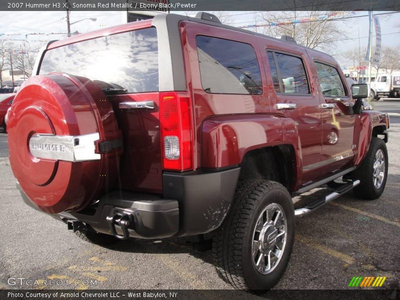 Sonoma Red Metallic / Ebony Black/Pewter 2007 Hummer H3 X