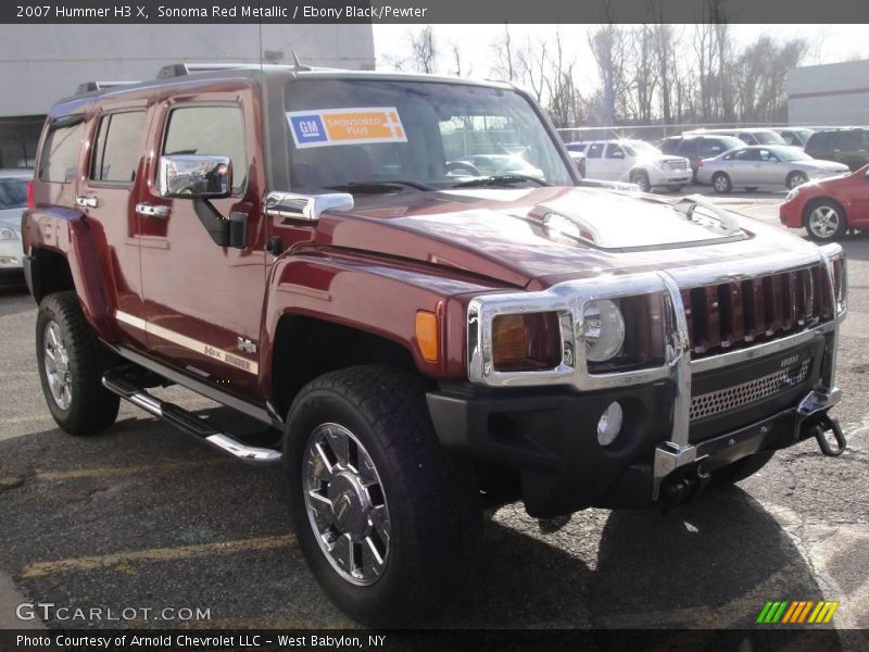 Sonoma Red Metallic / Ebony Black/Pewter 2007 Hummer H3 X