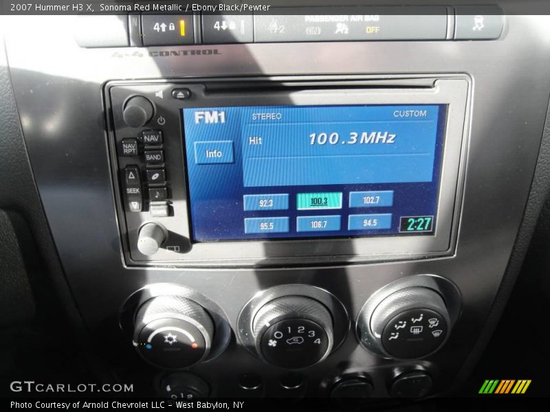 Sonoma Red Metallic / Ebony Black/Pewter 2007 Hummer H3 X