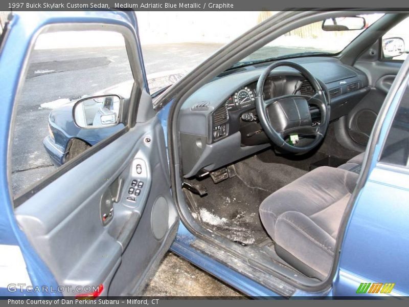 Medium Adriatic Blue Metallic / Graphite 1997 Buick Skylark Custom Sedan