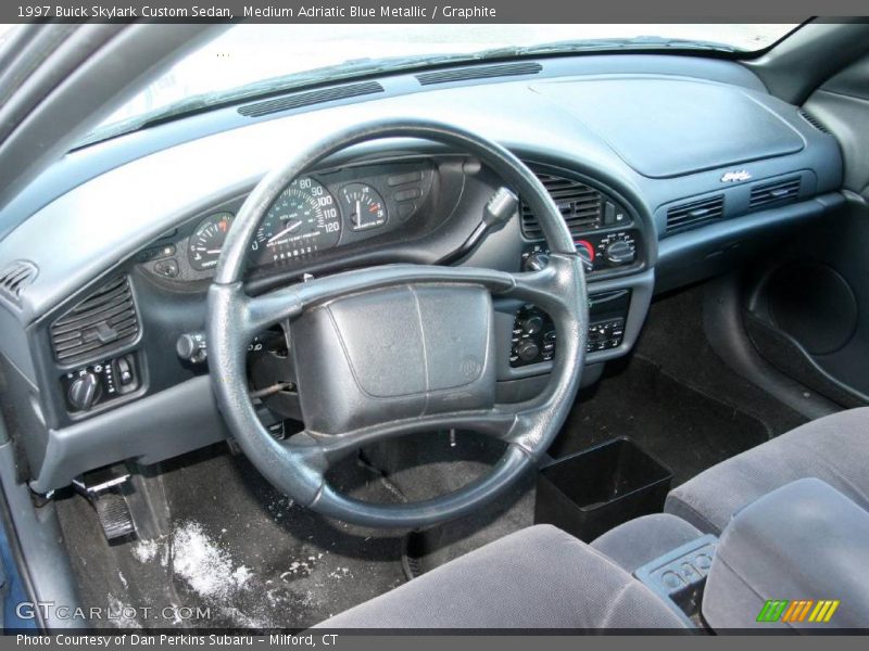 Medium Adriatic Blue Metallic / Graphite 1997 Buick Skylark Custom Sedan