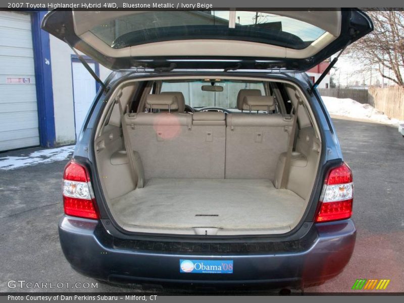 Bluestone Metallic / Ivory Beige 2007 Toyota Highlander Hybrid 4WD