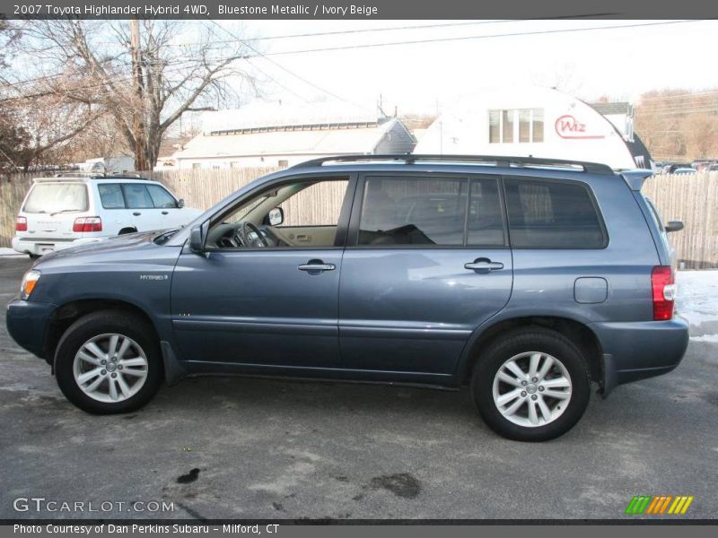 Bluestone Metallic / Ivory Beige 2007 Toyota Highlander Hybrid 4WD