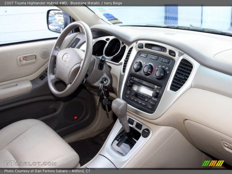Bluestone Metallic / Ivory Beige 2007 Toyota Highlander Hybrid 4WD