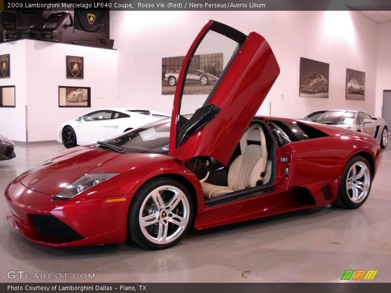 Rosso Vik (Red) / Nero Perseus/Avorio Lilium 2009 Lamborghini Murcielago LP640 Coupe