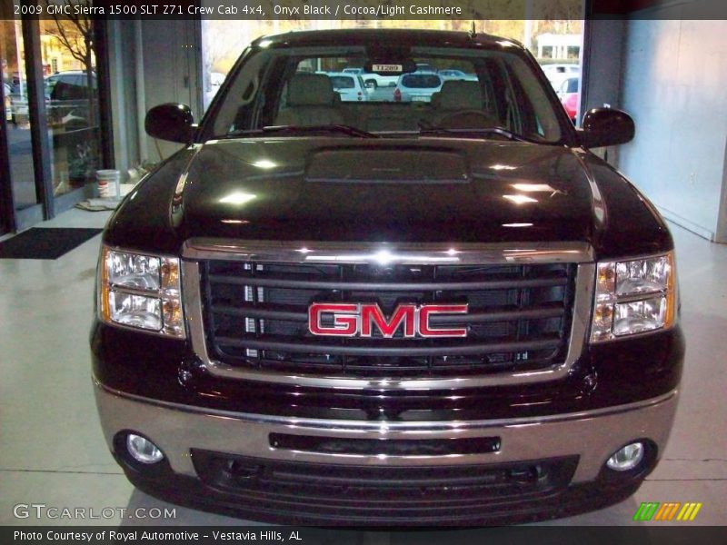 Onyx Black / Cocoa/Light Cashmere 2009 GMC Sierra 1500 SLT Z71 Crew Cab 4x4