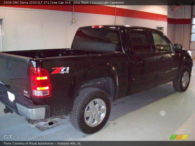 Onyx Black / Cocoa/Light Cashmere 2009 GMC Sierra 1500 SLT Z71 Crew Cab 4x4