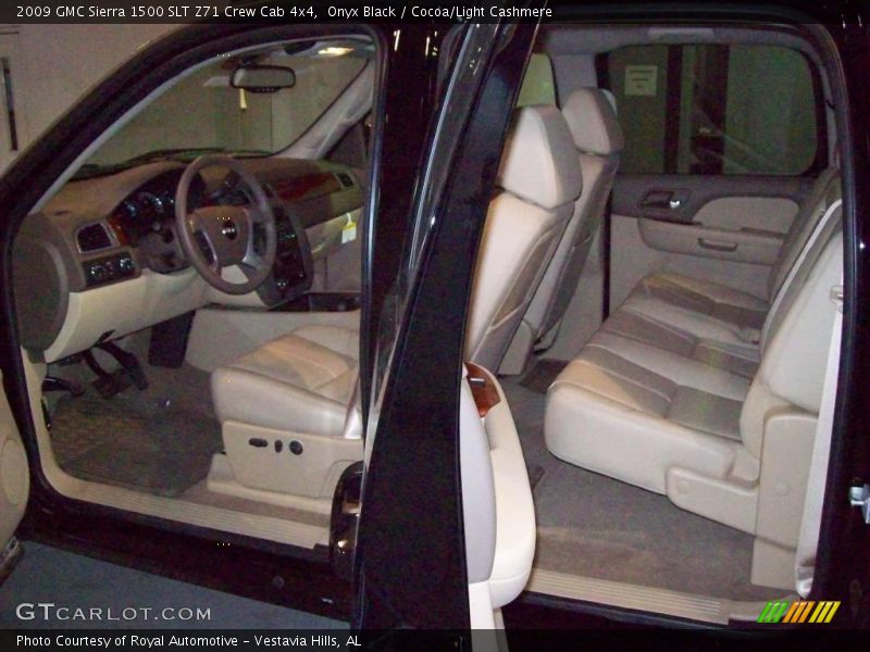 Onyx Black / Cocoa/Light Cashmere 2009 GMC Sierra 1500 SLT Z71 Crew Cab 4x4