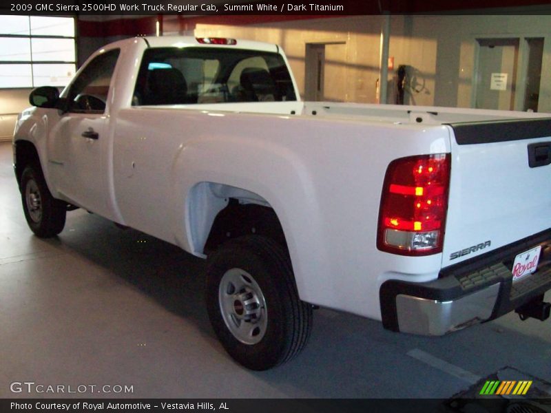 Summit White / Dark Titanium 2009 GMC Sierra 2500HD Work Truck Regular Cab