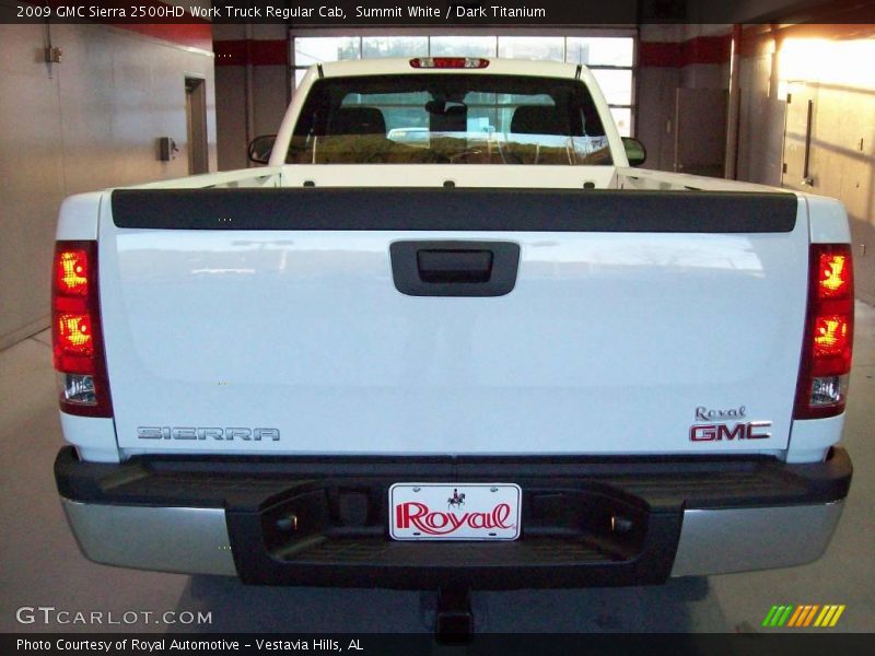 Summit White / Dark Titanium 2009 GMC Sierra 2500HD Work Truck Regular Cab