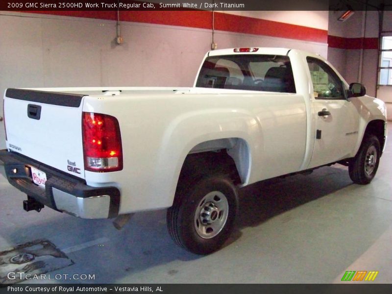 Summit White / Dark Titanium 2009 GMC Sierra 2500HD Work Truck Regular Cab