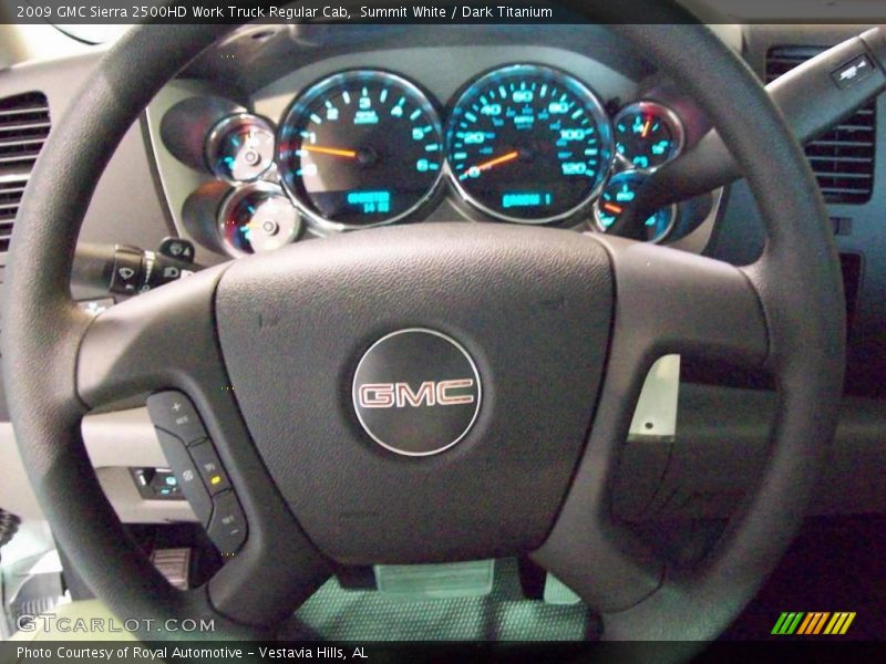 Summit White / Dark Titanium 2009 GMC Sierra 2500HD Work Truck Regular Cab