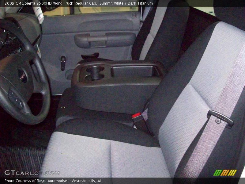 Summit White / Dark Titanium 2009 GMC Sierra 2500HD Work Truck Regular Cab