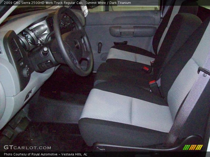 Summit White / Dark Titanium 2009 GMC Sierra 2500HD Work Truck Regular Cab