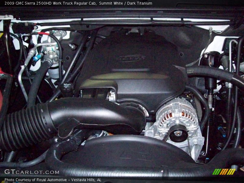 Summit White / Dark Titanium 2009 GMC Sierra 2500HD Work Truck Regular Cab