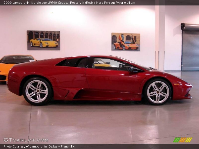 Rosso Vik (Red) / Nero Perseus/Avorio Lilium 2009 Lamborghini Murcielago LP640 Coupe