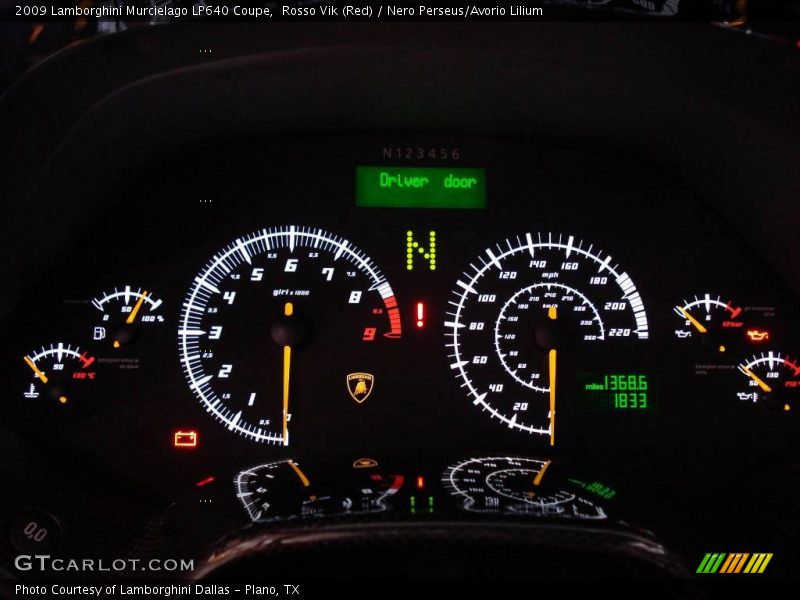  2009 Murcielago LP640 Coupe LP640 Coupe Gauges