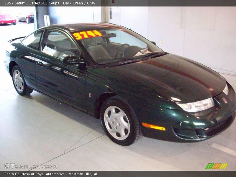 Dark Green / Gray 1997 Saturn S Series SC2 Coupe