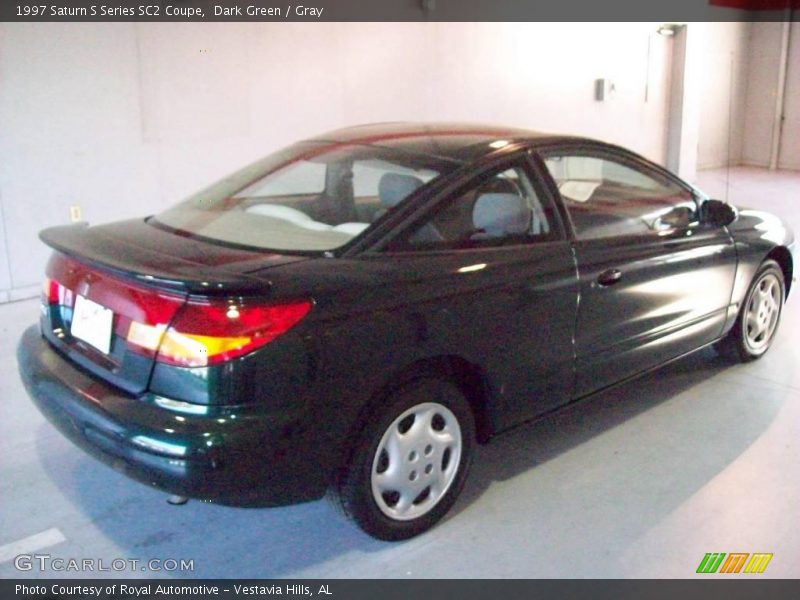 Dark Green / Gray 1997 Saturn S Series SC2 Coupe