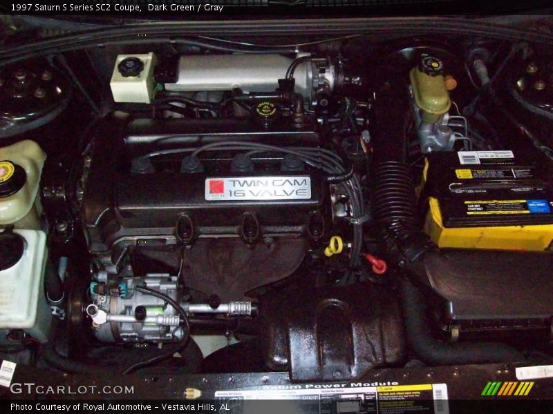 Dark Green / Gray 1997 Saturn S Series SC2 Coupe