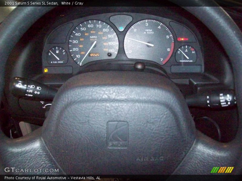 White / Gray 2001 Saturn S Series SL Sedan
