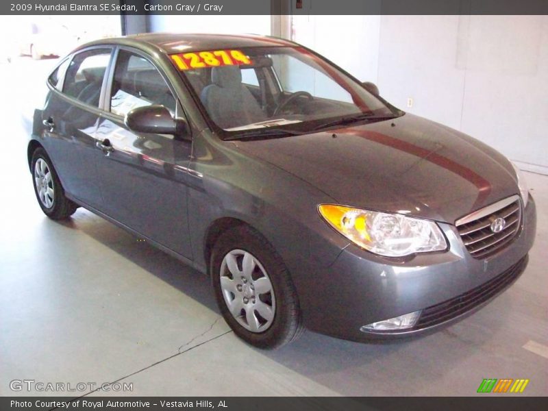 Carbon Gray / Gray 2009 Hyundai Elantra SE Sedan