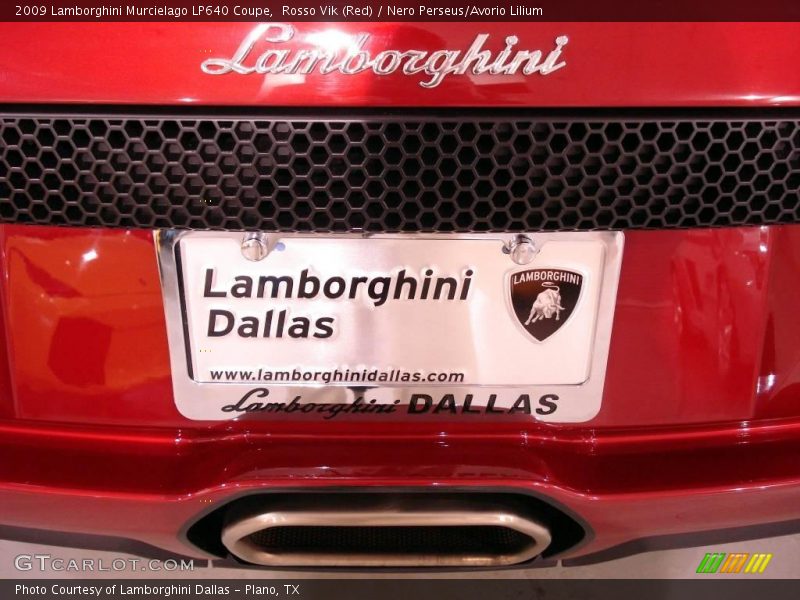 Rosso Vik (Red) / Nero Perseus/Avorio Lilium 2009 Lamborghini Murcielago LP640 Coupe