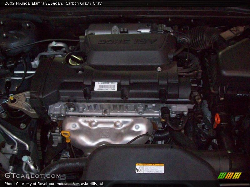 Carbon Gray / Gray 2009 Hyundai Elantra SE Sedan