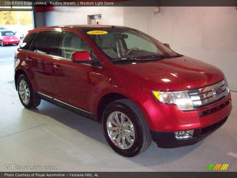 Redfire Metallic / Medium Light Stone 2008 Ford Edge Limited