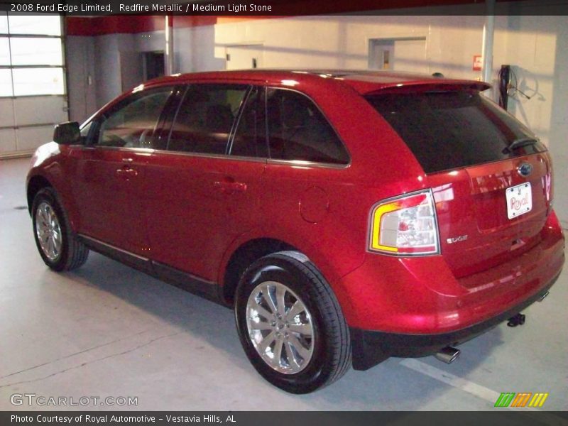 Redfire Metallic / Medium Light Stone 2008 Ford Edge Limited