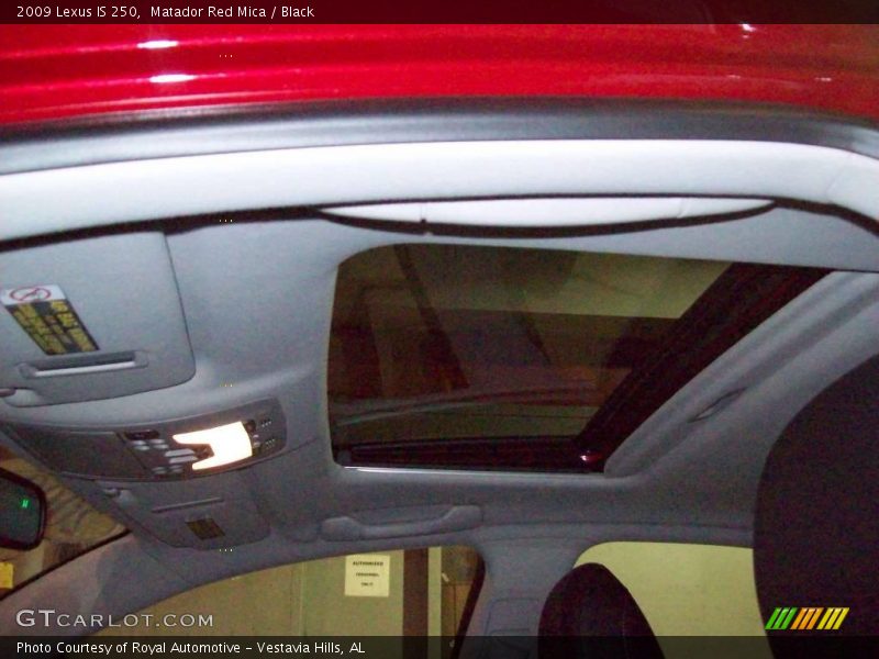 Matador Red Mica / Black 2009 Lexus IS 250