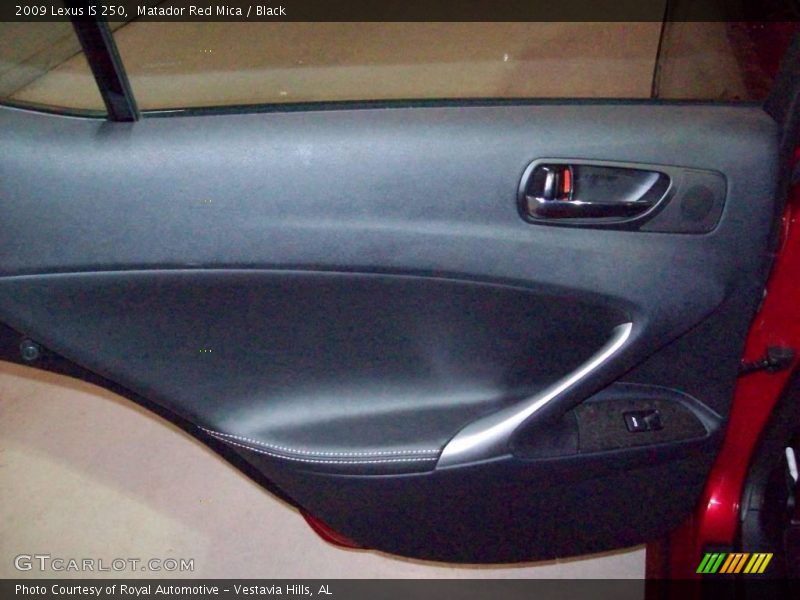 Matador Red Mica / Black 2009 Lexus IS 250