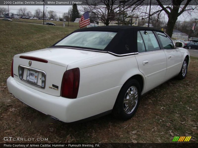 White Diamond / Pewter 2000 Cadillac DeVille Sedan