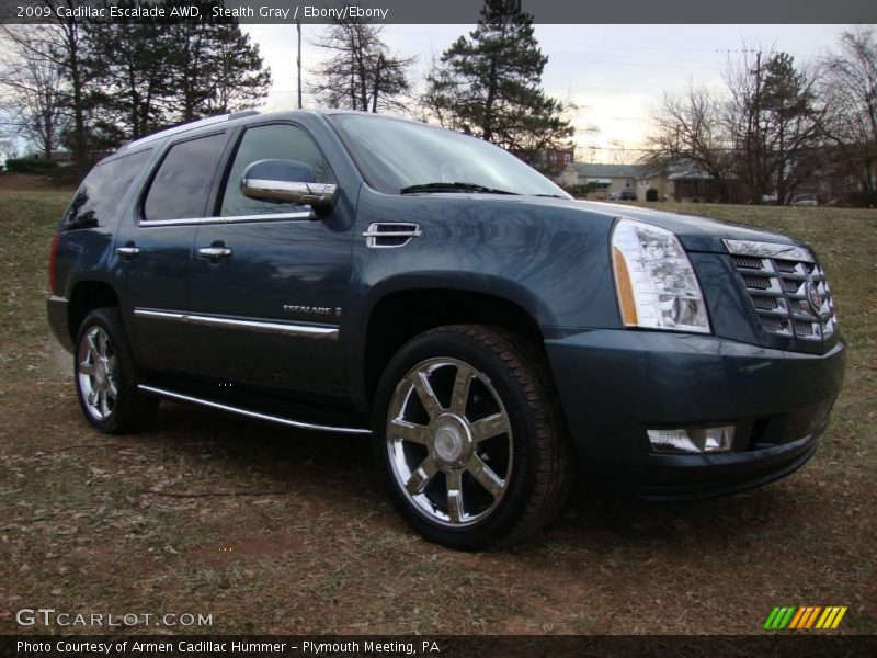 Stealth Gray / Ebony/Ebony 2009 Cadillac Escalade AWD