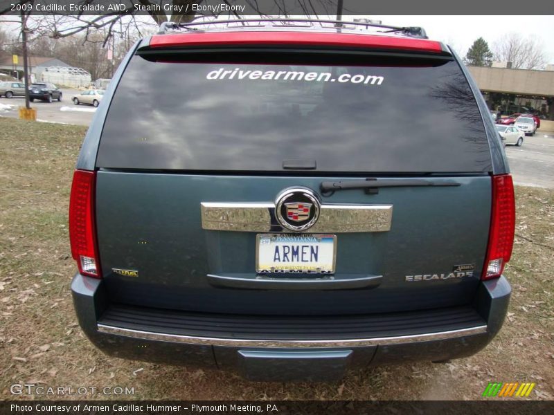 Stealth Gray / Ebony/Ebony 2009 Cadillac Escalade AWD
