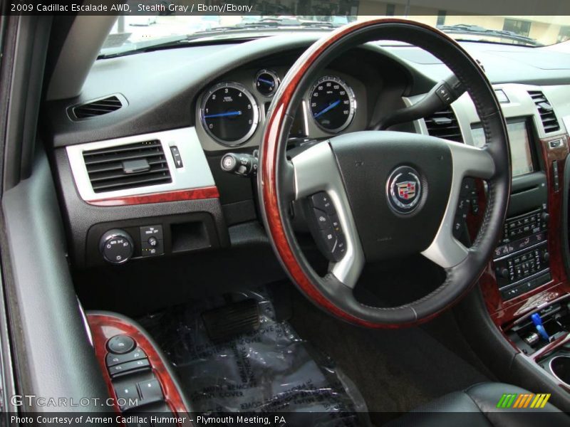 Stealth Gray / Ebony/Ebony 2009 Cadillac Escalade AWD