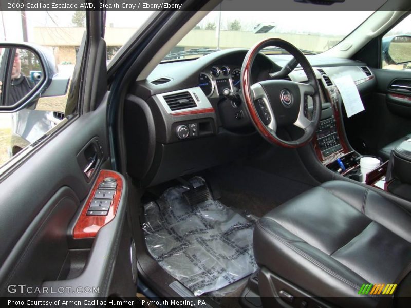 Stealth Gray / Ebony/Ebony 2009 Cadillac Escalade AWD
