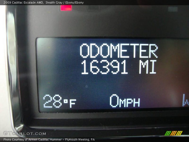 Stealth Gray / Ebony/Ebony 2009 Cadillac Escalade AWD