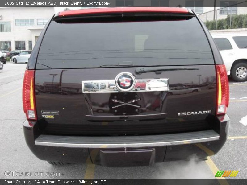 Black Cherry / Ebony/Ebony 2009 Cadillac Escalade AWD
