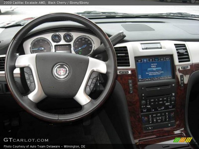 Black Cherry / Ebony/Ebony 2009 Cadillac Escalade AWD